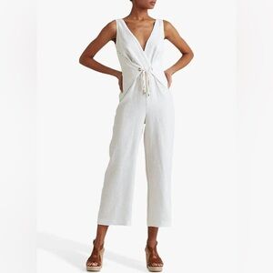 Ralph Lauren White Linen Jumpsuit